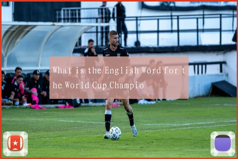 What is the English Word for the World Cup Champio